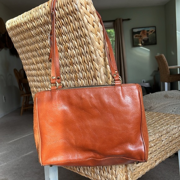 MODALU PIPPA TAN HANDBAG TAN LEATHER SHOULDER GRAB BAG - Picture 9 of 10